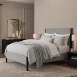 Yarn-Dyed Stripe Linen Cotton Blend Duvet Cover Set